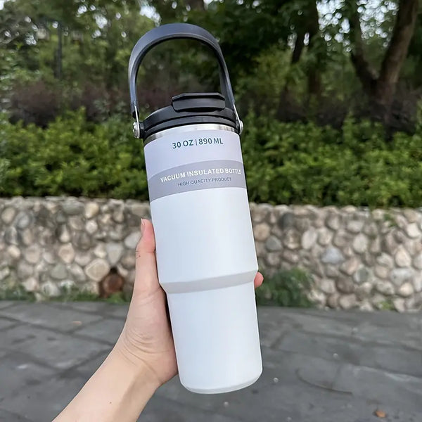 Portable Insulated Tumbler With Handle 30OZ