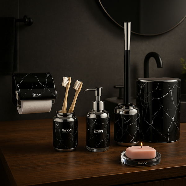 Elegant Marble 6-Piece Bathroom Set