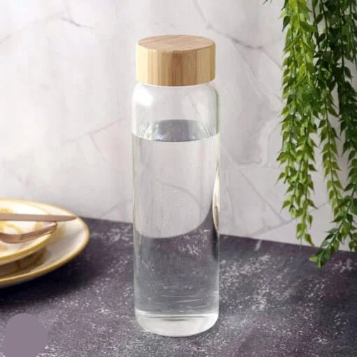 Cylindrical Shape Glass Bottle