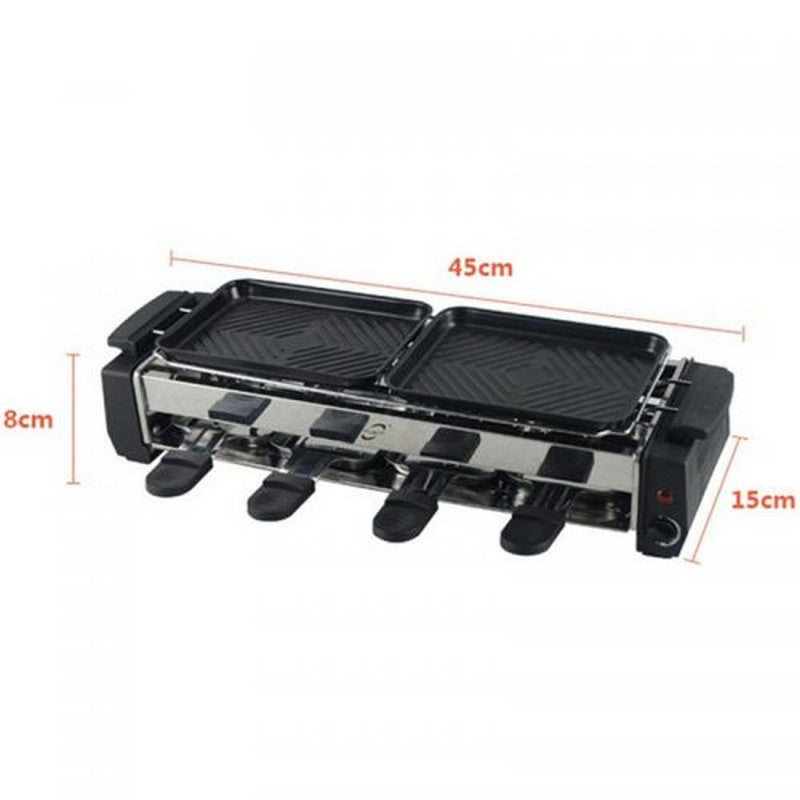 Electric BBQ Grill with Hot Plates