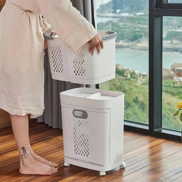 Laundry Baskets With Wheels Trolley