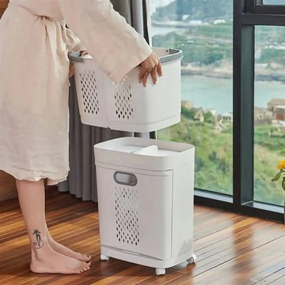 Laundry Baskets With Wheels Trolley