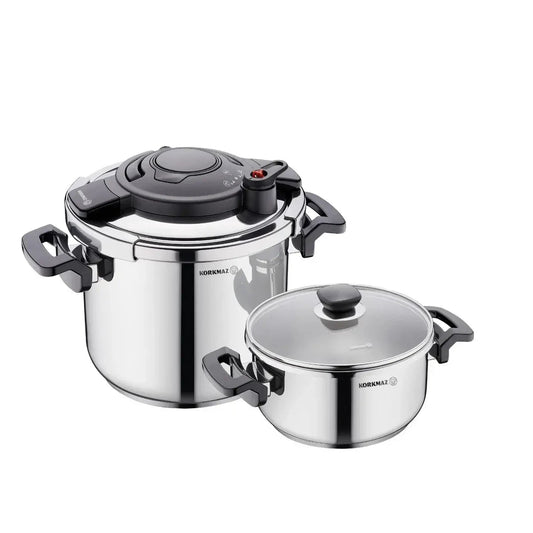 A173 Korkmaz Alessa 4 Piece Pressure Cooker Set