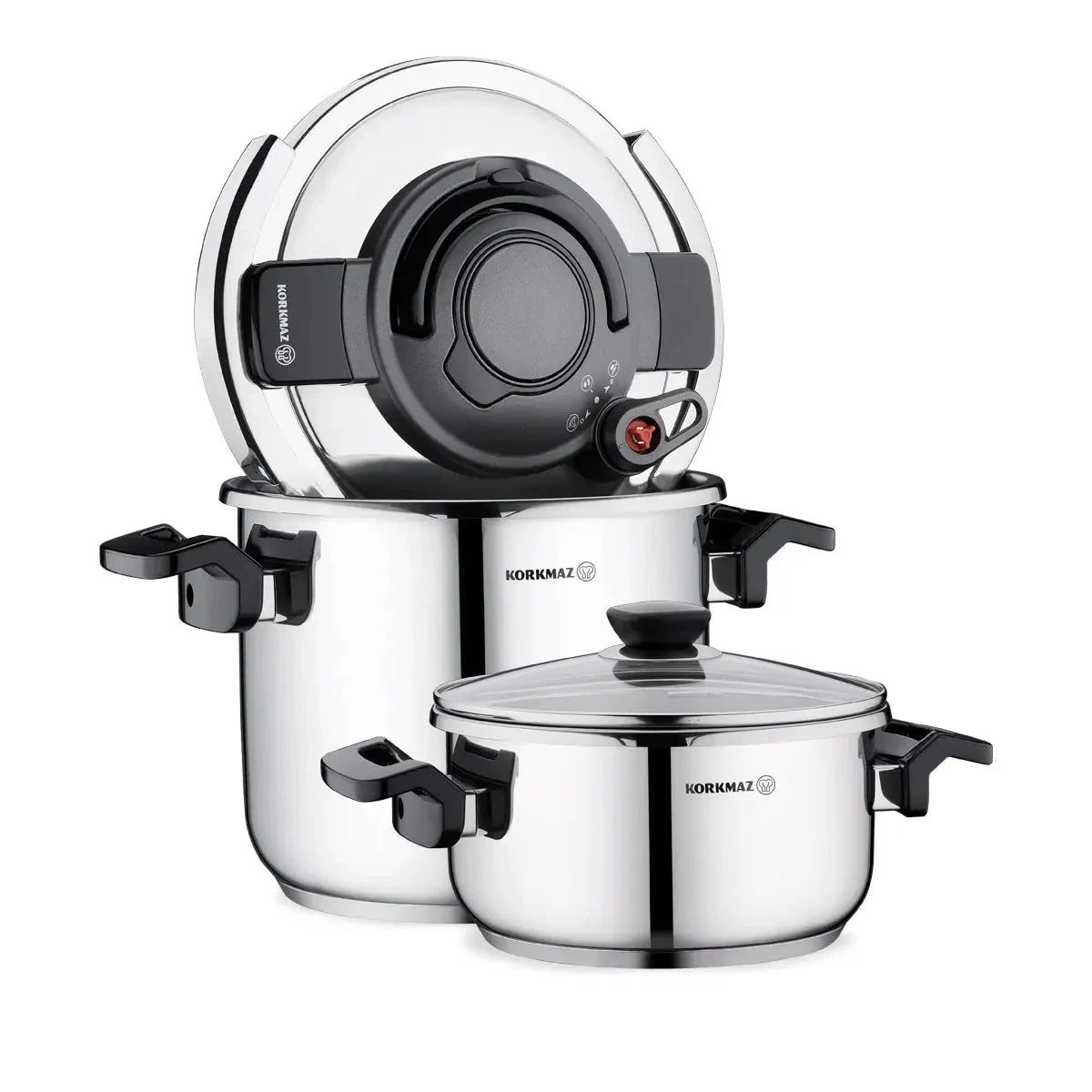 A173 Korkmaz Alessa 4 Piece Pressure Cooker Set