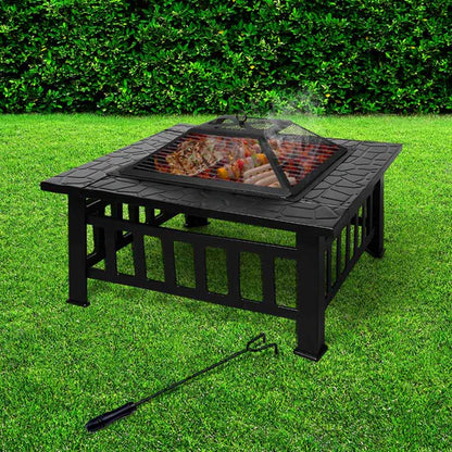 3 in 1 Fire Pit BBQ Grill