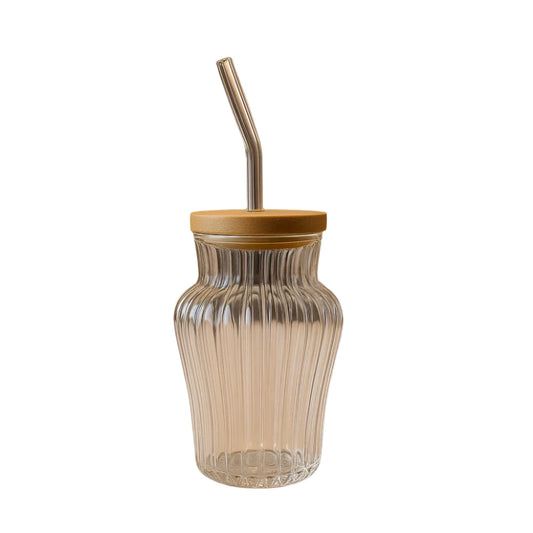Vase Style Glass With Lid