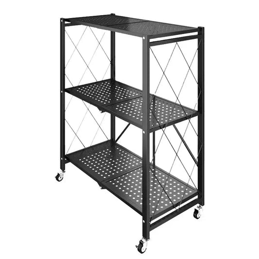 Foldable Kitchen Trolley - White