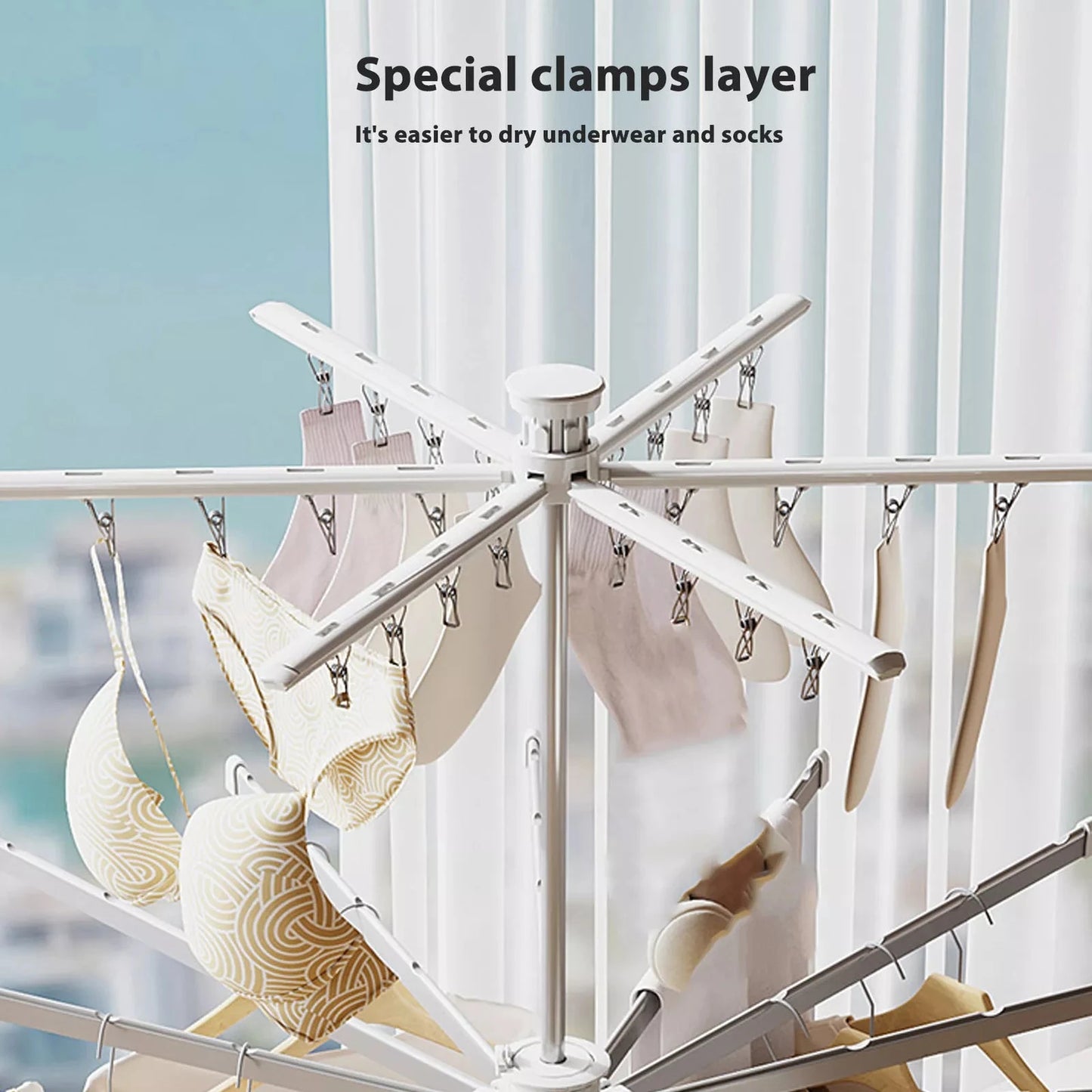 Aluminum Foldable Laundry Stand Tripod