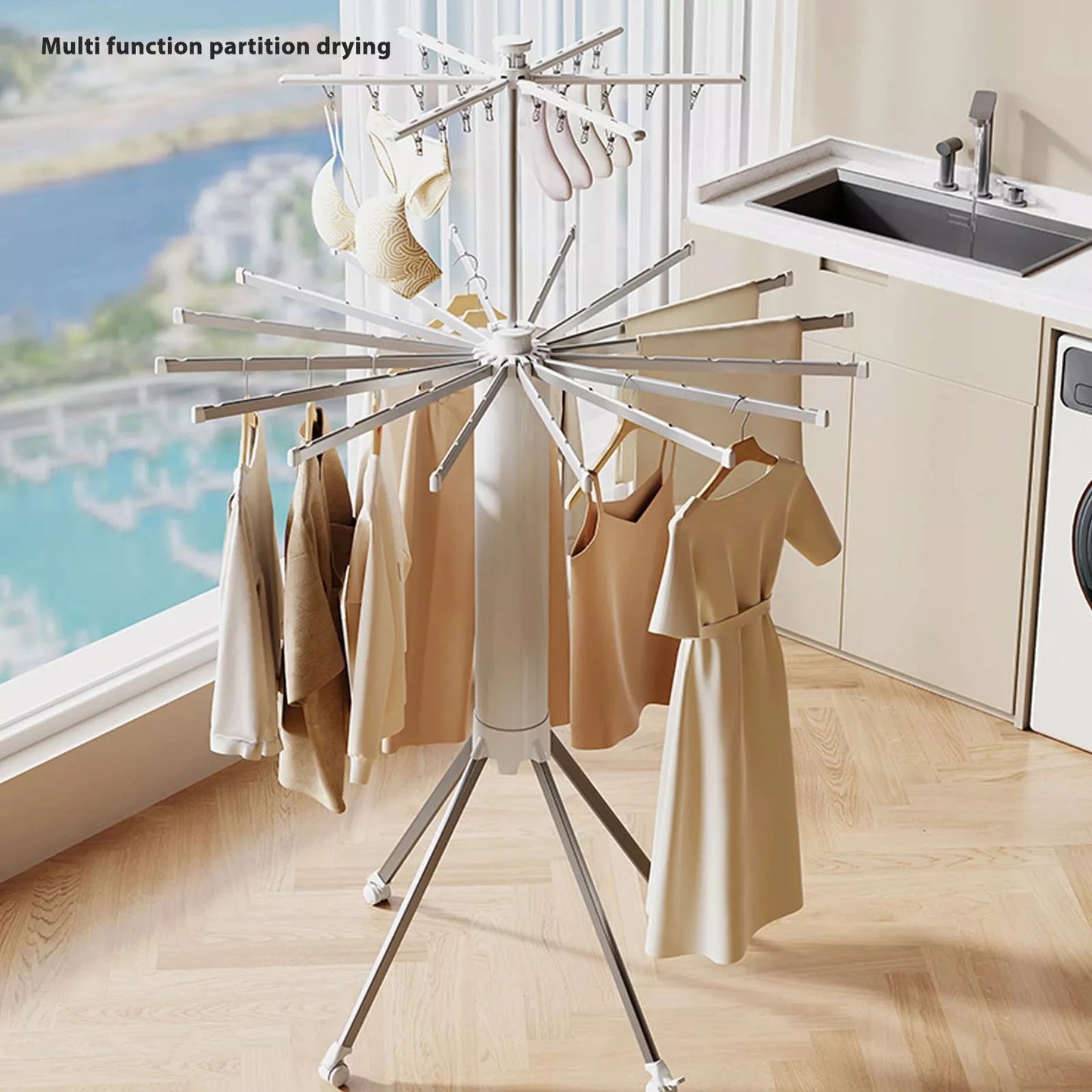 Aluminum Foldable Laundry Stand Tripod