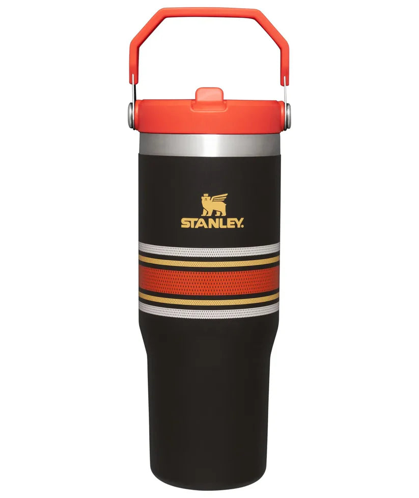 The IceFlow™ Flip Straw Tumbler | 30 OZ - Black Mesh