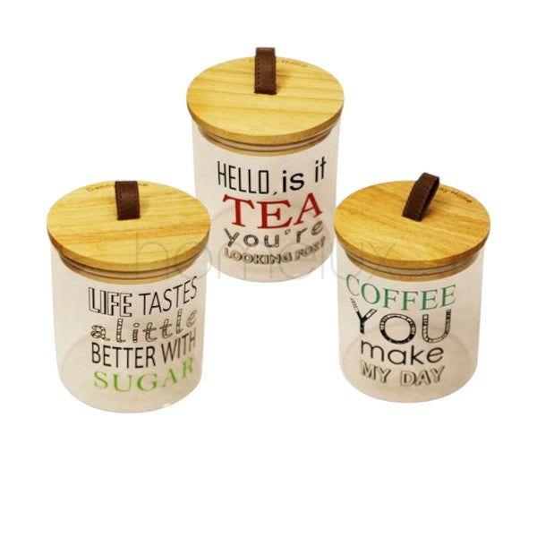 Glass Jar Set – 3 Pcs