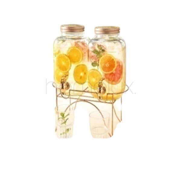Glass Dispenser Set – 3 Pcs