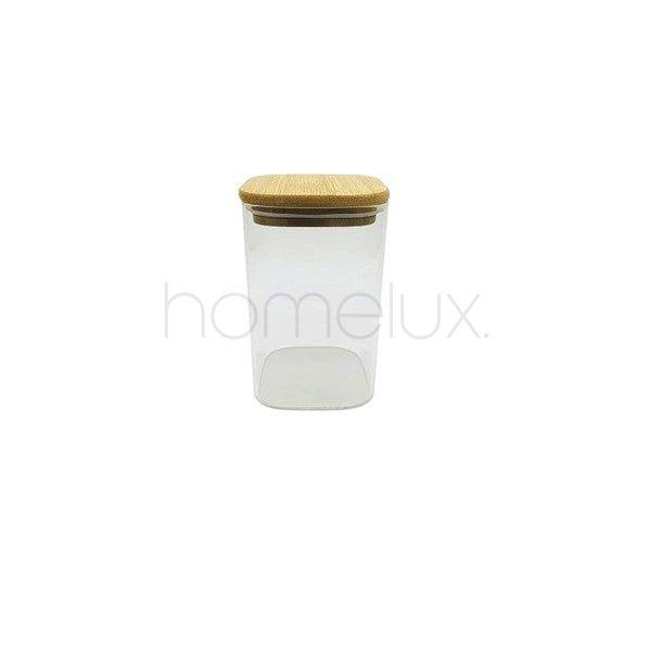 Glass Jar Bamboo-L 800ml 36c-1966-77