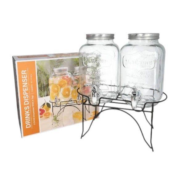 Glass Dispenser Set – 3 Pcs