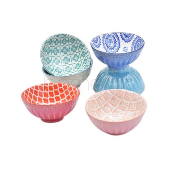 3.5'' Ceramic Bowl 6Pcs Set 32c-350FGW