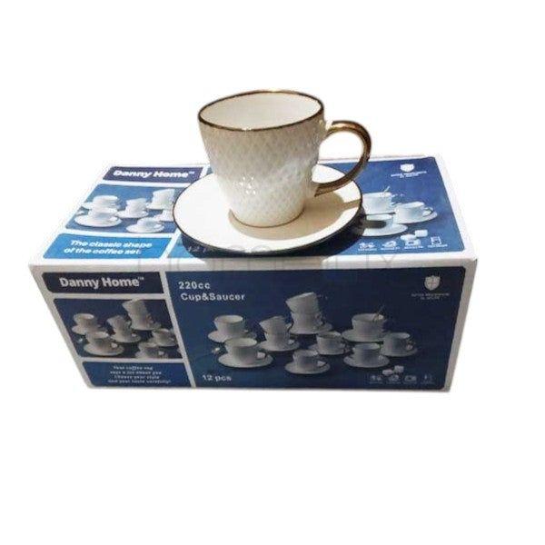 Cup&Saucer Set 120ml 6Pcs-STB20-2