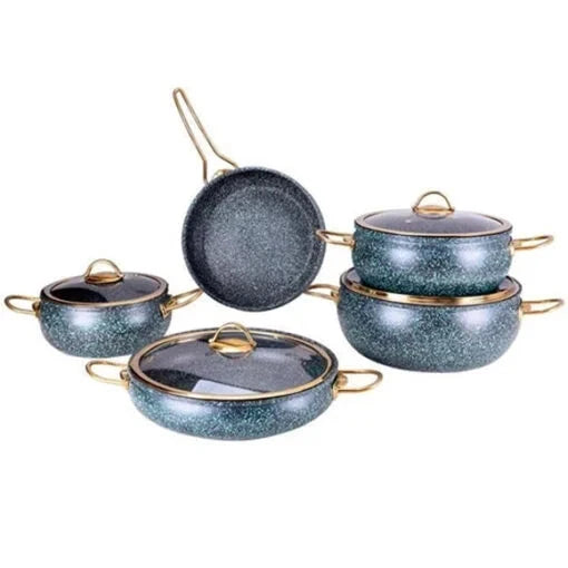 UAKEEN Germany 9-Pcs Granite Cookware Set